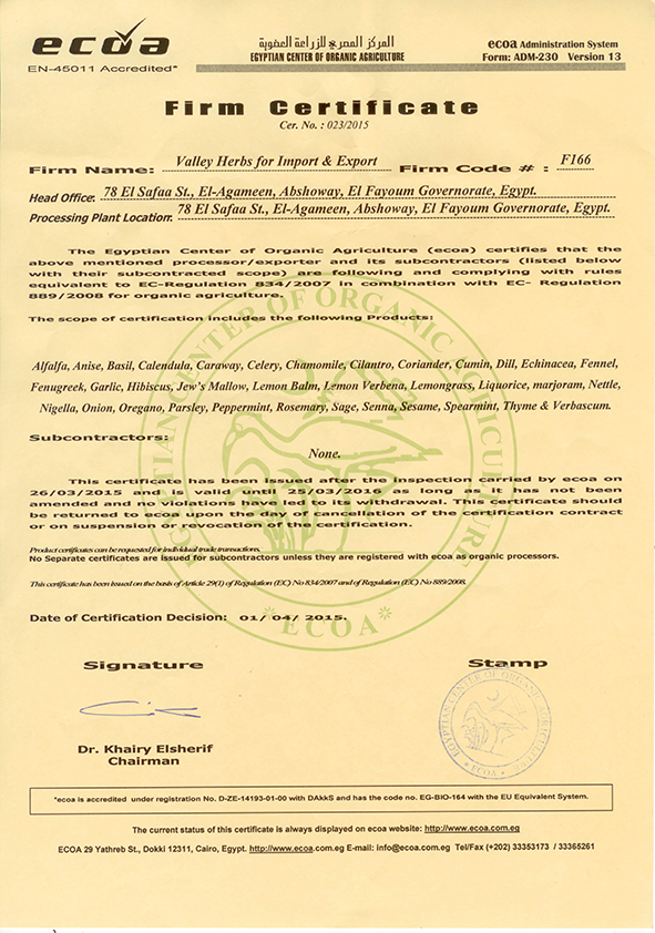 Ecoa certificate 001